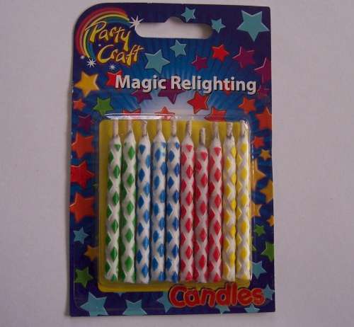 Magic Relighting Birthday Candles - Click Image to Close